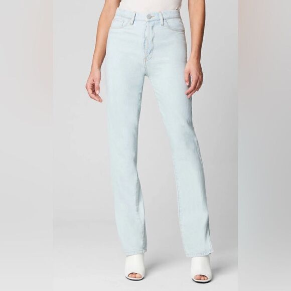 NWT BLANK NYC The Cooper Slim Straight Leg Jean W/ Slit in Super Powers Size 27 - Picture 1 of 13
